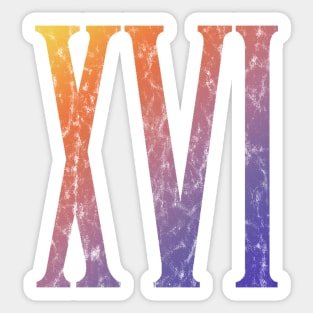 Final Fantasy XVI Roman Numerals Sticker